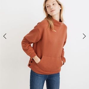 Madewell buttery mock neck sweatshirt